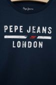 Дитяча бавовняна футболка Pepe Jeans колір синій з принтом (3104688)