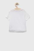Дитяча бавовняна футболка United Colors of Benetton колір білий з принтом (3239404)