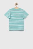 Дитяча бавовняна футболка United Colors of Benetton колір бірюзовий візерунок (3280145)