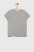 Дитяча бавовняна футболка United Colors of Benetton колір сірий з принтом (3054325)