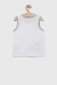 Дитячий бавовняний топ United Colors of Benetton колір білий з принтом (3280224)