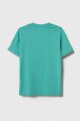 Дитяча бавовняна футболка Vans VAN DOREN BBQ SS WATERFALL колір бірюзовий з принтом (3377736)