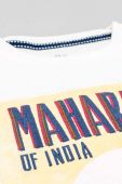 Дитяча бавовняна футболка zippy колір білий з принтом (3114273)