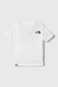 Дитяча бавовняна футболка The North Face колір білий з принтом (3398890)