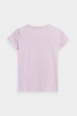 Дитяча бавовняна футболка 4F колір фіолетовий з принтом (3107539)