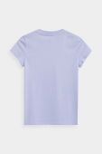 Дитяча бавовняна футболка 4F колір фіолетовий з принтом (3107576)