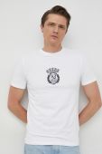 Футболка Guess чоловічий колір білий з аплікацією (2887848)