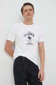Бавовняна футболка Guess колір білий з принтом (2894318)