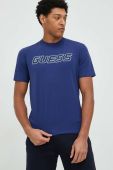 Футболка Guess чоловічий колір синій з принтом (2871614)
