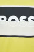 Бавовняна футболка BOSS колір жовтий з принтом (2891729)