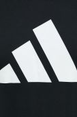 Тренувальна футболка adidas Performance колір чорний з принтом (2886031)