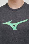 Бігова футболка Mizuno Core RB колір сірий з принтом