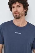 Бавовняна футболка Pepe Jeans Raevon колір синій з принтом