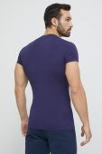 Футболка лаунж Emporio Armani Underwear колір синій з аплікацією (3211132)