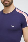 Футболка лаунж Emporio Armani Underwear колір синій з аплікацією (3211132)