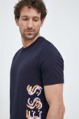 Футболка Guess чоловічий колір синій з принтом (3154602)