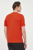 Футболка Karl Lagerfeld чоловічий колір помаранчевий з аплікацією