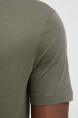 Бавовняна футболка United Colors of Benetton колір зелений однотонний (3300726)