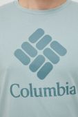 Спортивна футболка Columbia Pacific Crossing II колір бірюзовий з принтом
