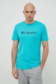 Футболка Columbia чоловічий колір бірюзовий з принтом 1680053.SS23-112