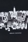Футболка Armani Exchange чоловічий колір чорний з принтом (2958045)