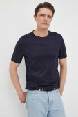 Футболка BOSS чоловічий колір синій однотонний (3217368)