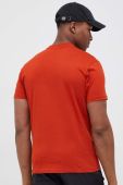 Бавовняна футболка Helly Hansen колір помаранчевий з принтом 53976-001