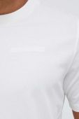 Бавовняна футболка Peak Performance колір білий однотонний