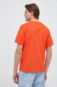 Бавовняна футболка North Sails колір помаранчевий з принтом