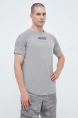Тренувальна футболка Hummel Topaz колір сірий з принтом