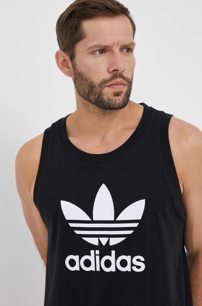 Бавовняна футболка adidas Originals колір чорний IA4811-BLACK