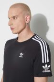Бавовняна футболка adidas Originals колір чорний з аплікацією IA6344-BLACK