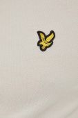 Бавовняна футболка Lyle & Scott колір бежевий однотонний