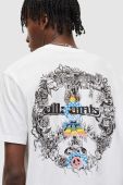 Бавовняна футболка AllSaints колір білий з принтом (3258573)
