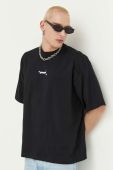 Бавовняна футболка Preach колір чорний з принтом (3267505)