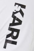 Бавовняна футболка Karl Lagerfeld колір білий з принтом (3386722)