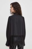 Блузка Bruuns Bazaar жіноча колір чорний однотонна (3657834)