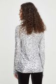 Блузка Bruuns Bazaar жіноча колір срібний однотонна (3657837)