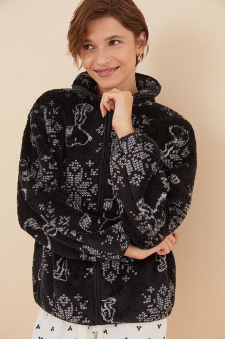 Халат women'secret Snoopy колір чорний 4416255