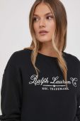 Кофта Polo Ralph Lauren жіноча колір чорний з принтом