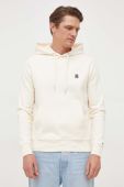 Кофта Tommy Hilfiger чоловіча колір бежевий з капюшоном однотонна (3693594)