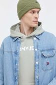 Джинсова сорочка Tommy Jeans чоловіча relaxed класичний комір колір блакитний (3693667)
