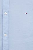 Бавовняна сорочка Tommy Hilfiger чоловіча slim комір button-down колір блакитний (3681749)