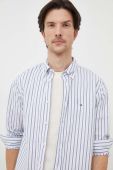 Бавовняна сорочка Tommy Hilfiger чоловіча regular комір button-down колір блакитний (3681770)