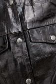 Шкіряна куртка Gestuz жіноча колір чорний перехідна (3687311)