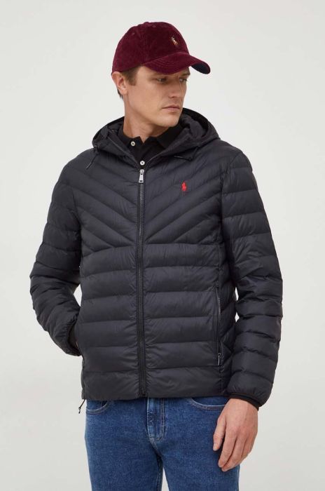 Куртка Polo Ralph Lauren чоловіча колір чорний перехідна (3691683)