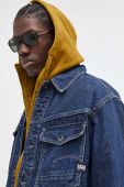 Джинсова куртка G-Star Raw чоловіча колір синій перехідна