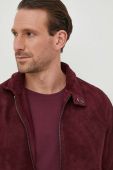 Замшева куртка Michael Kors чоловіча колір бордовий перехідна