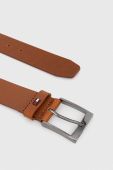 Шкіряний ремінь Tommy Hilfiger чоловічий колір коричневий (3691770)