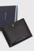 Шкіряний гаманець Tommy Hilfiger чоловічий колір чорний (3691841)